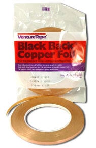 1/4 Black Backed Copper Foil - 1.0 Mil